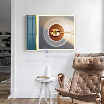 File gốc File tranh hiện đại pha lê gương FT101106 (PNG) không nền chất lượng