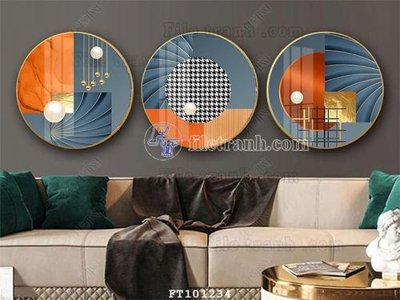 File gốc File tranh hiện đại pha lê gương FT101234 (PNG) nền trong suốt