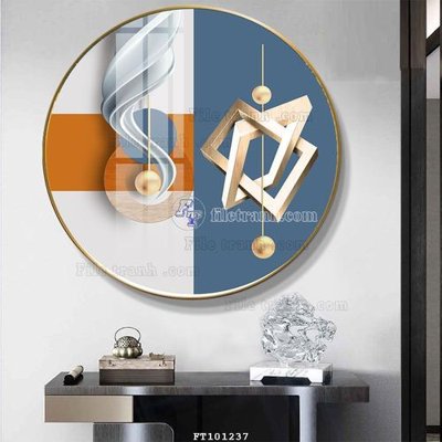 File in trần File tranh hiện đại pha lê gương FT101237 (bản gốc) bầu trời