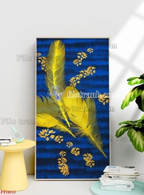 File tranh in tráng gương File tranh bộ hiện đại FT10153 (siêu nét)