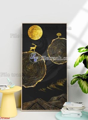 File gốc File tranh bộ hiện đại FT10164 (thiết kế) cho in ấn
