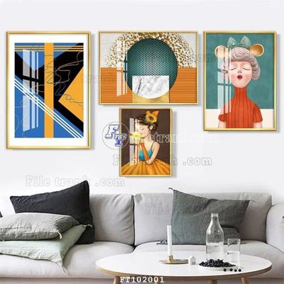 Download file File tranh hiện đại pha lê gương FT102001 (chuẩn in) chất lượng cao