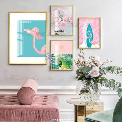 File tranh File tranh hiện đại pha lê gương FT102011 (gốc) chủ đề trừu tượng