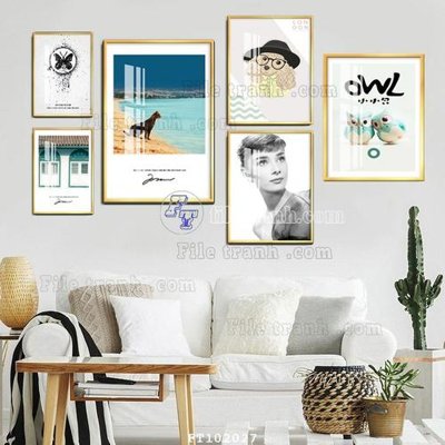 File gốc File tranh hiện đại pha lê gương FT102027 (in lụa) hoa văn cổ điển