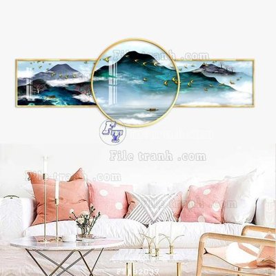 File PSD in ấn File tranh hiện đại pha lê gương FT102037 (chất lượng cao)