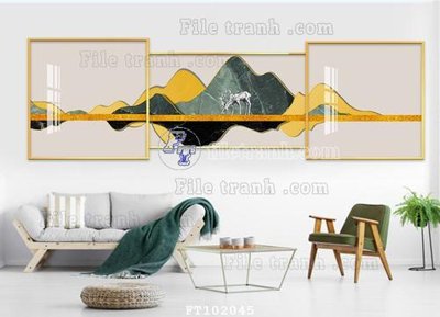 File in trần File tranh hiện đại pha lê gương FT102045 (bản gốc) trời sao