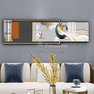 Tải về hình ảnh gốc File tranh hiện đại pha lê gương FT102062 sắc nét