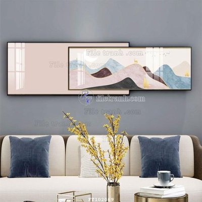 File PSD File tranh hiện đại pha lê gương FT102069 (gốc) tách lớp chi tiết