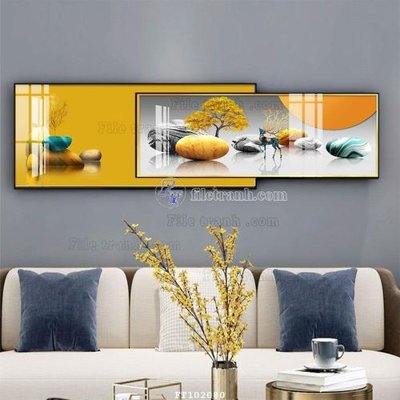 Tải file File tranh hiện đại pha lê gương FT102080 (gốc) làm file in ấn