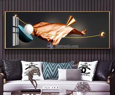 Ảnh gốc file in lụa File tranh hiện đại pha lê gương FT102098 chi tiết