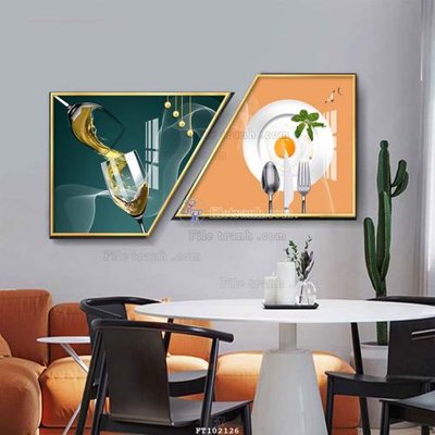 File gốc File tranh hiện đại pha lê gương FT102126 (ảnh chi tiết) để in ấn