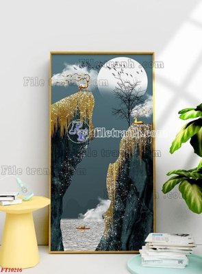 File tranh File tranh bộ hiện đại FT10216 (bản gốc) treo phòng ăn