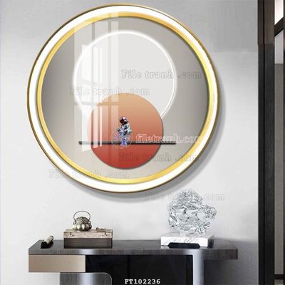 File gốc File tranh hiện đại pha lê gương FT102236 (trang trí) phòng ngủ