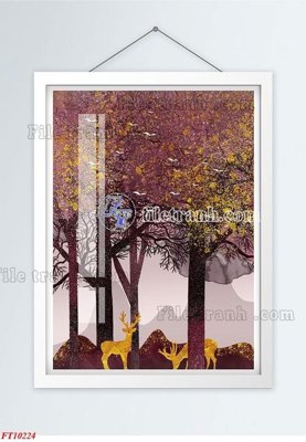 Hình ảnh gốc File tranh bộ hiện đại FT10224 (để in khổ lớn)