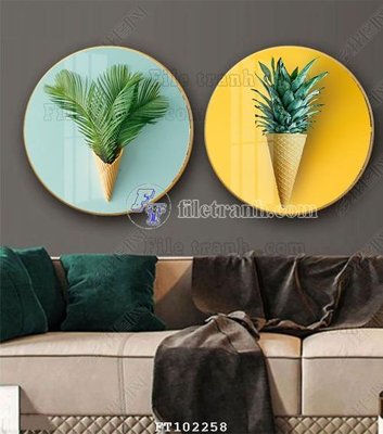 Tải file File tranh hiện đại pha lê gương FT102258 (PSD) cho in tranh 3D