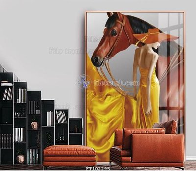 File gốc File tranh hiện đại pha lê gương FT102295 (phiên bản chuẩn) để in ấn