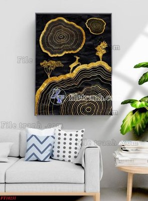 File PSD File tranh bộ hiện đại FT10231 (bản gốc) cho nhà in