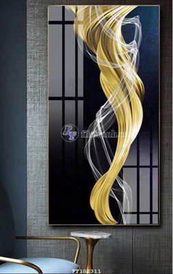 File in trần File tranh hiện đại pha lê gương FT102311 (bản gốc) đại dương