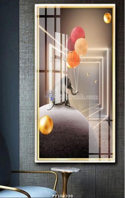 File gốc File tranh hiện đại pha lê gương FT102330 (AI/EPS) cho in ấn