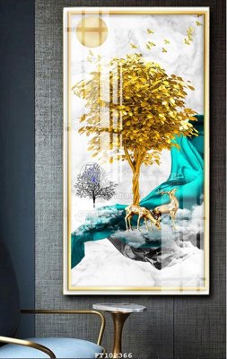 File in mica File tranh hiện đại pha lê gương FT102366 (ảnh gốc) đẹp