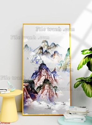 File gốc File tranh bộ hiện đại FT10244 (in 3D) cho trang trí