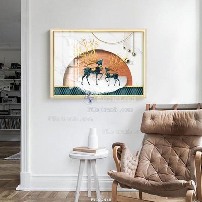 Tải file PSD File tranh hiện đại pha lê gương FT102448 (nguyên layer) để in