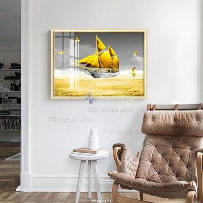 File gốc File tranh hiện đại pha lê gương FT102471 (in ấn) màu sắc trung thực