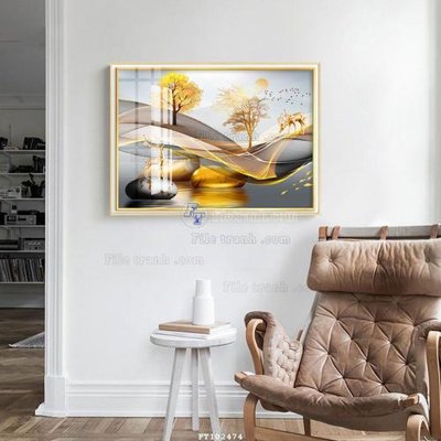 File tranh File tranh hiện đại pha lê gương FT102474 (gốc) in backlit film