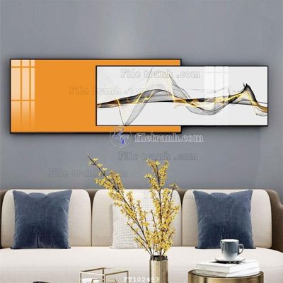 File PSD File tranh hiện đại pha lê gương FT102493 (bản gốc) đã tách nền