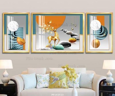 Chi tiết file ảnh File tranh hiện đại pha lê gương FT102513 sắc nét