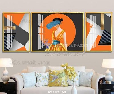 File ảnh File tranh hiện đại pha lê gương FT102540 (gốc) in Hiflex