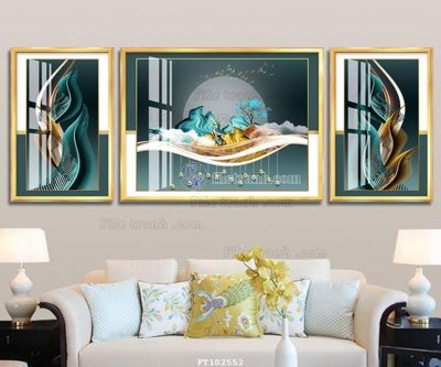 File ảnh File tranh hiện đại pha lê gương FT102552 (gốc) trang trí khách sạn