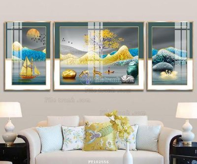 File gốc File tranh hiện đại pha lê gương FT102556 (PSD/TIFF) độ phân giải cao