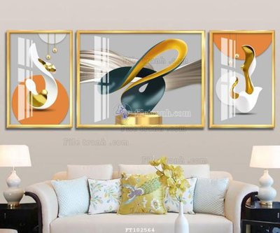 File tranh PSD File tranh hiện đại pha lê gương FT102564 chất lượng cao