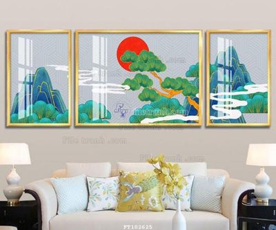 File gốc File tranh hiện đại pha lê gương FT102625 cho in ấn và thiết kế