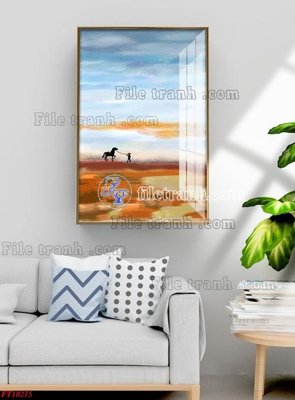 File tranh in tráng gương File tranh bộ hiện đại FT10275 (siêu nét)