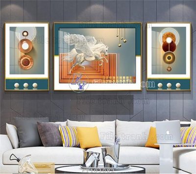 File tranh File tranh hiện đại pha lê gương FT103082 (bản gốc) treo quán cafe