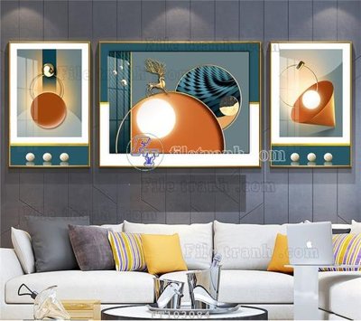 Ảnh gốc File tranh hiện đại pha lê gương FT103084 (nét căng) in mica