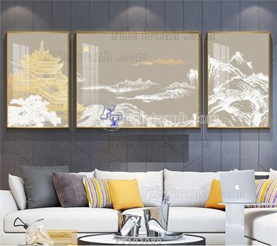 File tranh File tranh hiện đại pha lê gương FT103089 (bản gốc) in lụa 5D