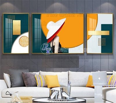 Tải file File tranh hiện đại pha lê gương FT103195 (PSD) cho in tranh 3D