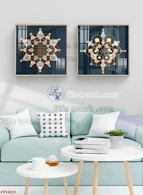 File tranh File tranh bộ hiện đại FT10323 (file gốc) chủ đề phong thủy