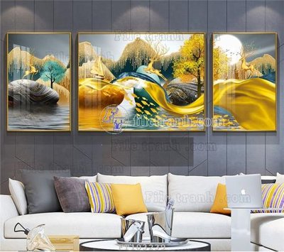 File gốc File tranh hiện đại pha lê gương FT103239 (cho in 3D) độc đáo