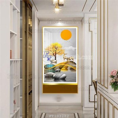 File gốc File tranh hiện đại pha lê gương FT103282 (chuẩn màu) cho in offset