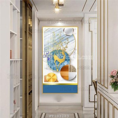 File gốc File tranh hiện đại pha lê gương FT103283 cho in ấn và thiết kế