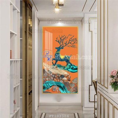 File ảnh File tranh hiện đại pha lê gương FT103304 (gốc) in poster