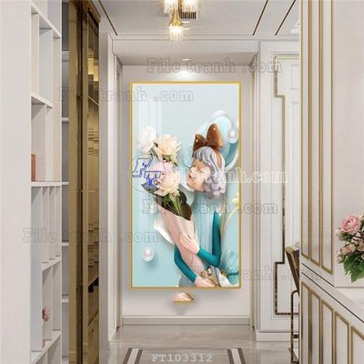 Ảnh gốc File tranh hiện đại pha lê gương FT103312 (siêu chi tiết) để in ấn