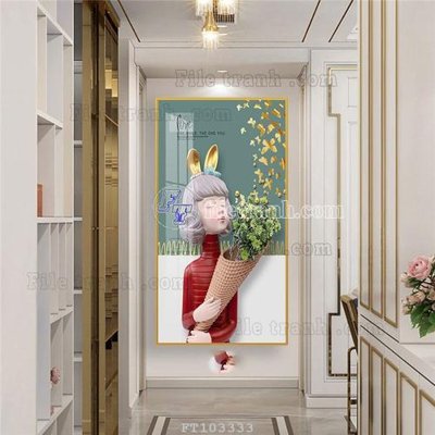 File tranh gốc File tranh hiện đại pha lê gương FT103333 (bản quyền) độc đáo
