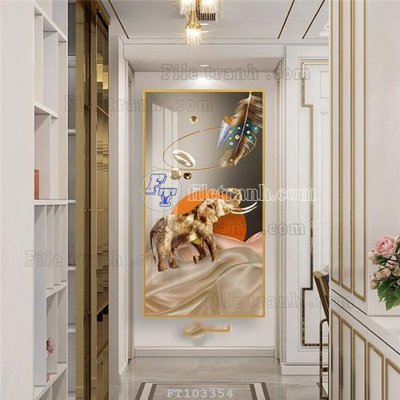 File tranh File tranh hiện đại pha lê gương FT103354 (gốc) in film