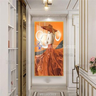 File gốc in ấn File tranh hiện đại pha lê gương FT103369 độ phân giải cao