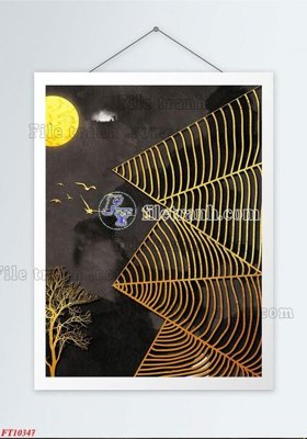 File tranh gốc File tranh bộ hiện đại FT10347 chủ đề hiện đại